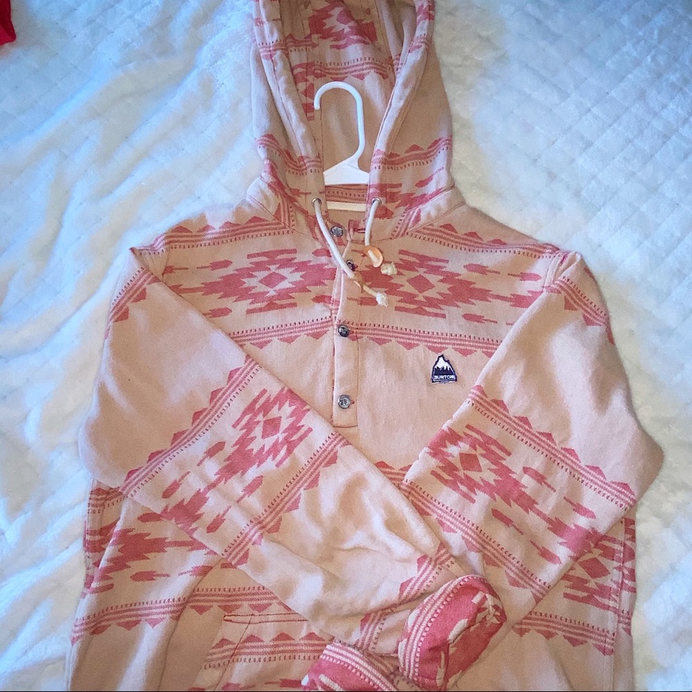 BURTON AZTEC WOVEN HOODIE RARE